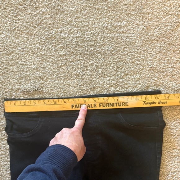 LOFT Black Skinny Jean Leggings EUC Black - Picture 4 of 7